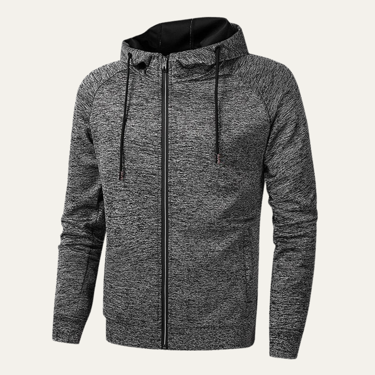 The Portstewart Men's Casual Hooded Zip Up Jacket