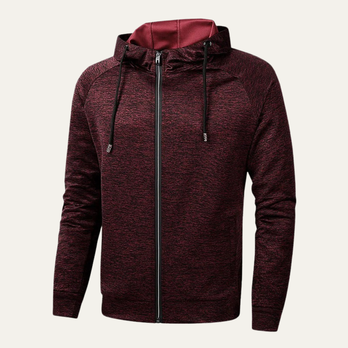 The Portstewart Men's Casual Hooded Zip Up Jacket