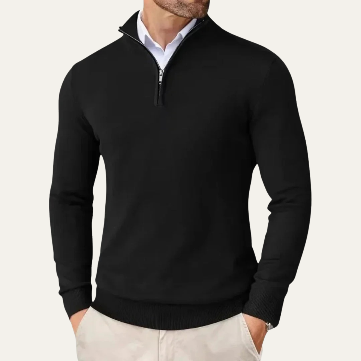 The Ballymoney Men's Half Zip Knit Casual Jumper
