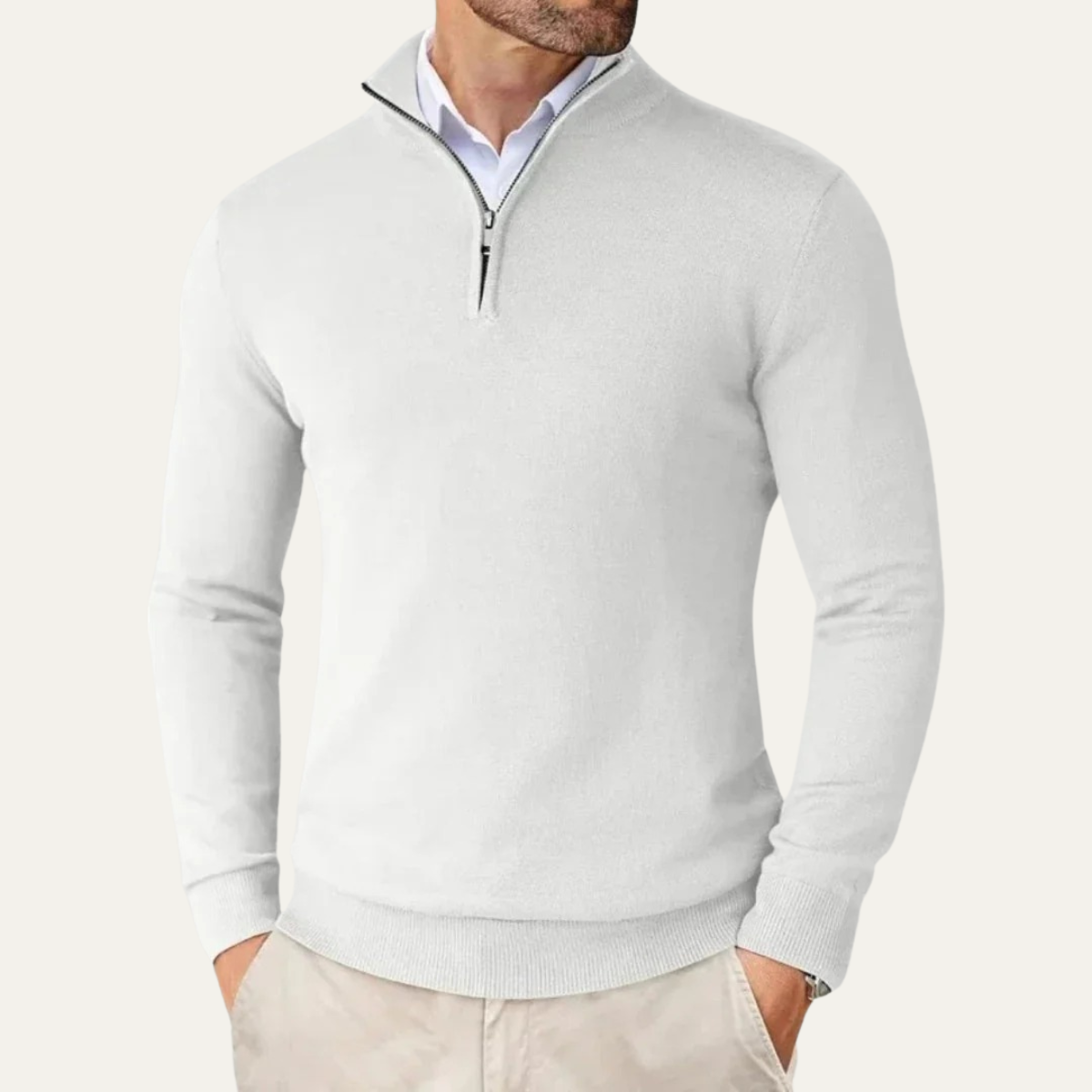 The Ballymoney Men's Half Zip Knit Casual Jumper
