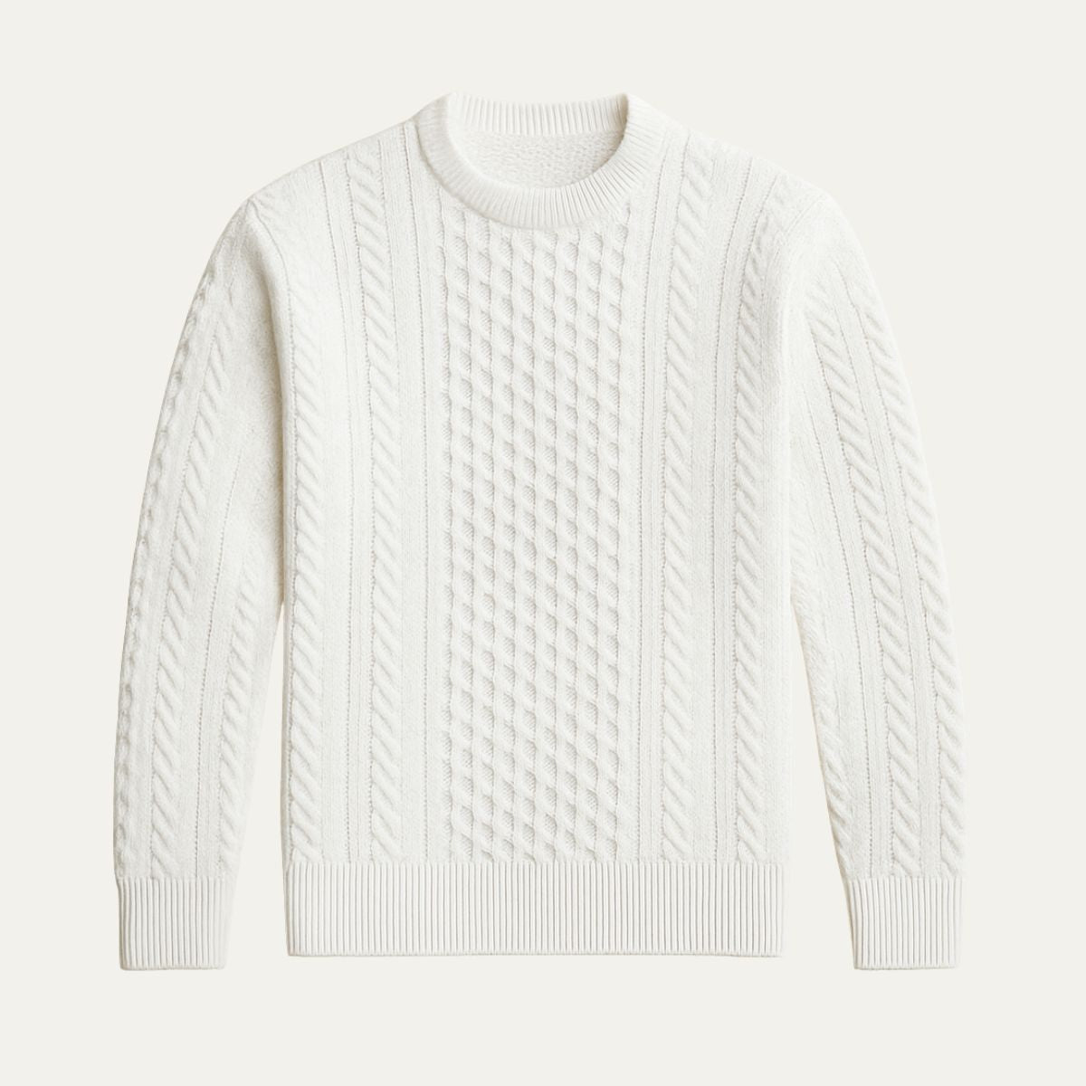 The Donegal Cable Knit Sweater – Men’s Crew Neck Wool Jumper