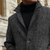 The Mayfair Men’s Luxury Herringbone Wool Overcoat – Grey