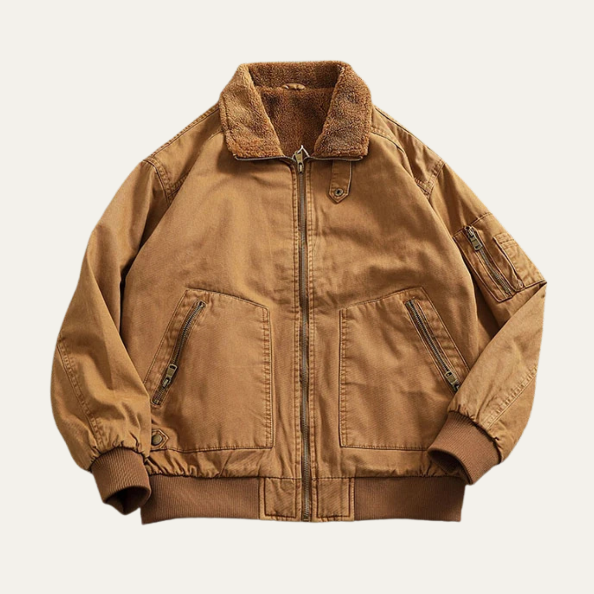 The San Candido Men's Fleece Lined Winter Bomber Cotton Jacket