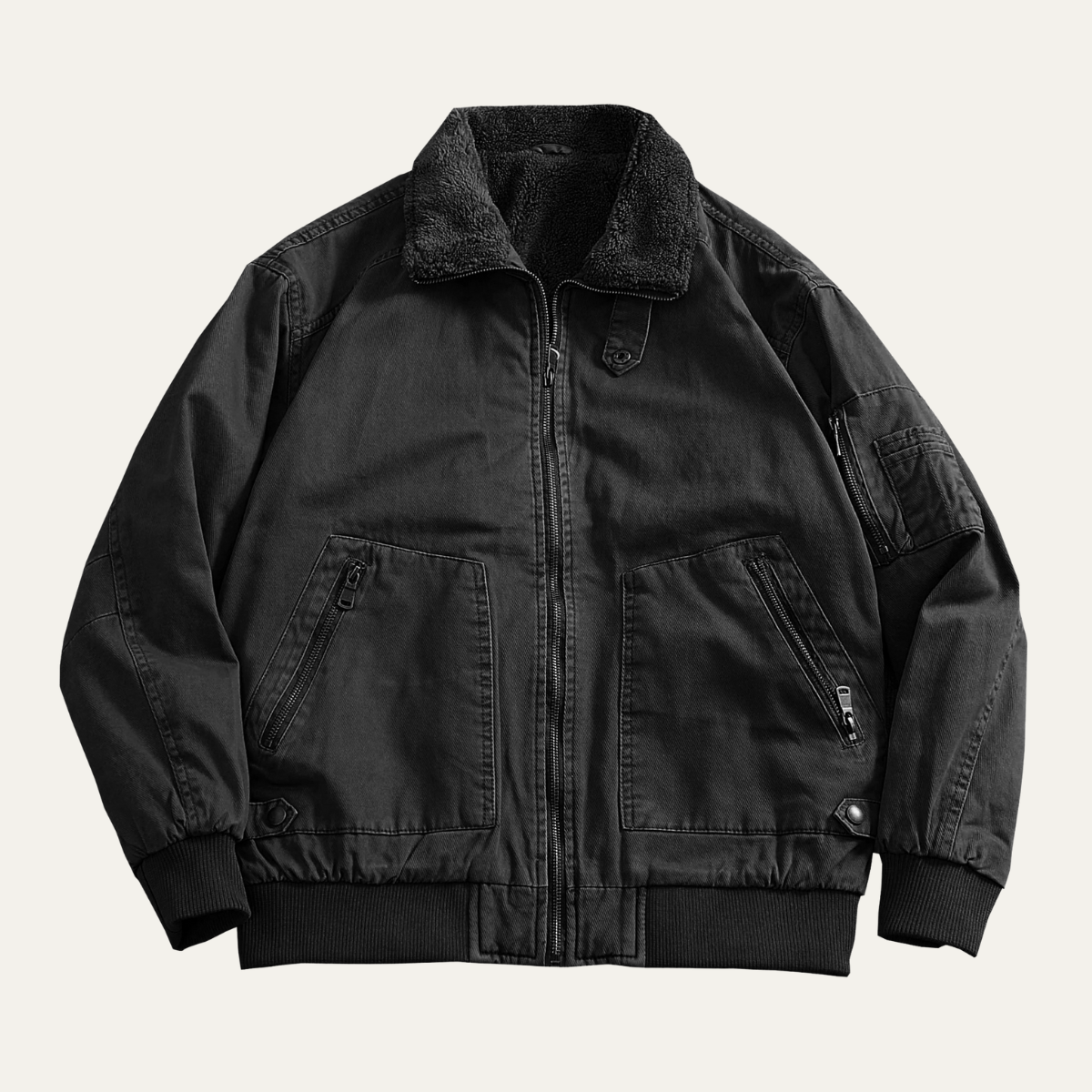 The San Candido Men's Fleece Lined Winter Bomber Cotton Jacket