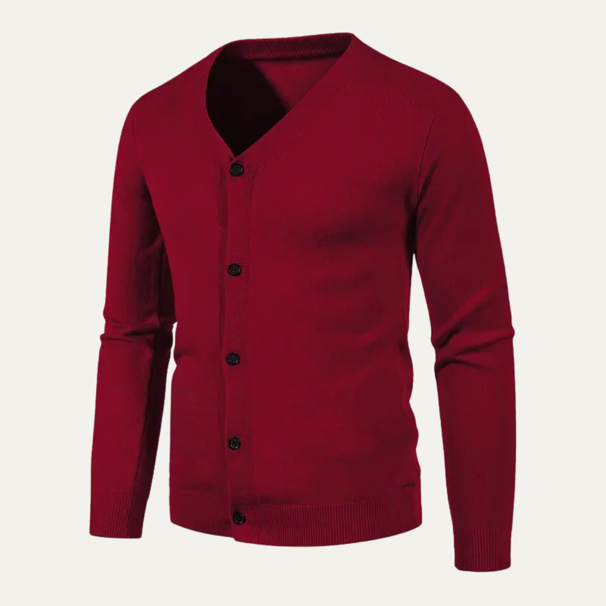 The Cheltenham Men’s V Neck Lightweight Button Cardigan