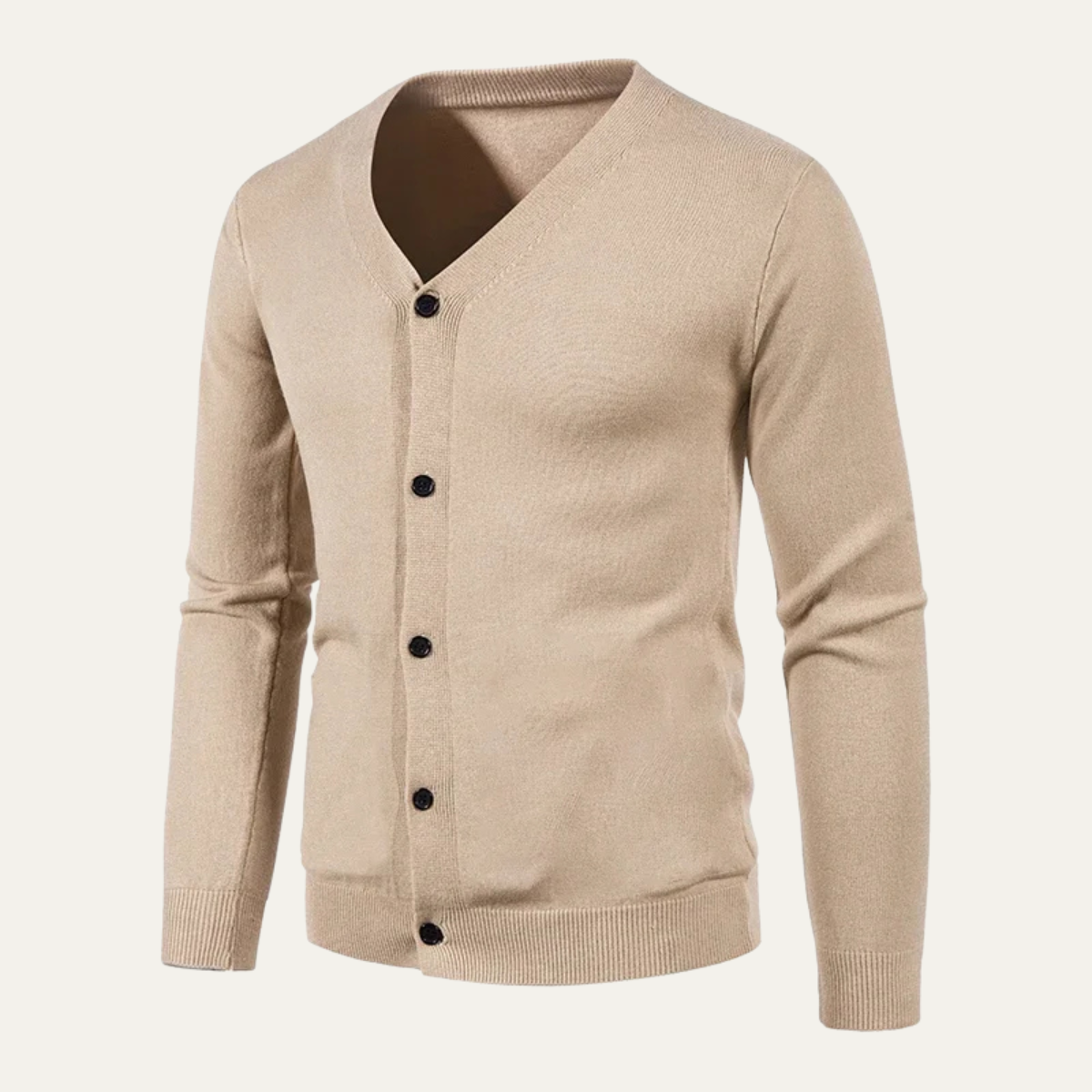 The Cheltenham Men’s V Neck Lightweight Button Cardigan