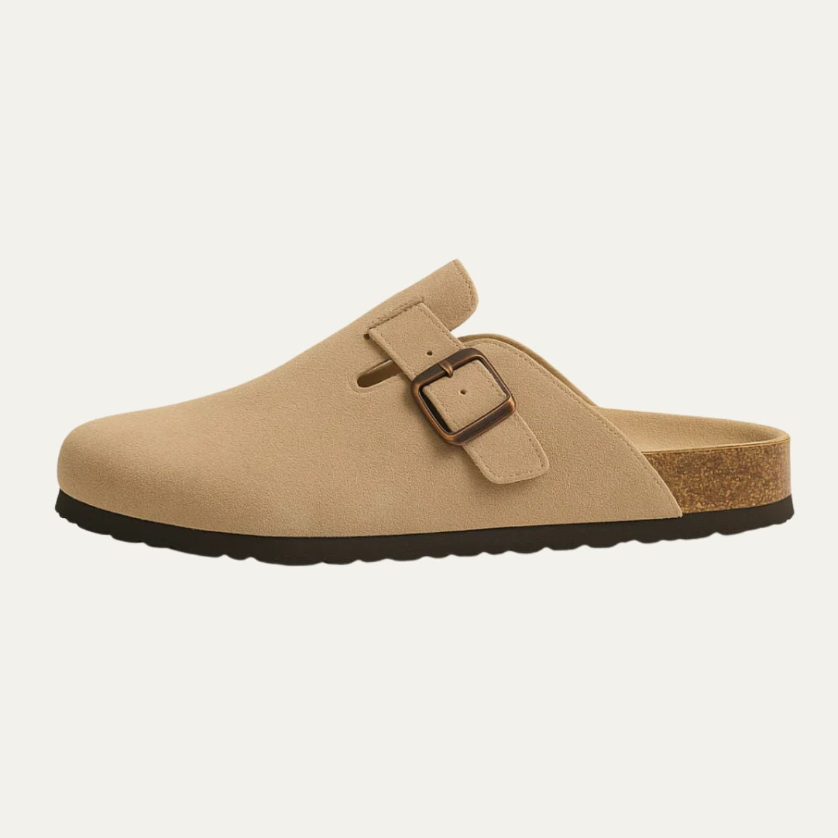 The Amalfi Beige Suede Clogs for Men — Relaxed Old Money Style
