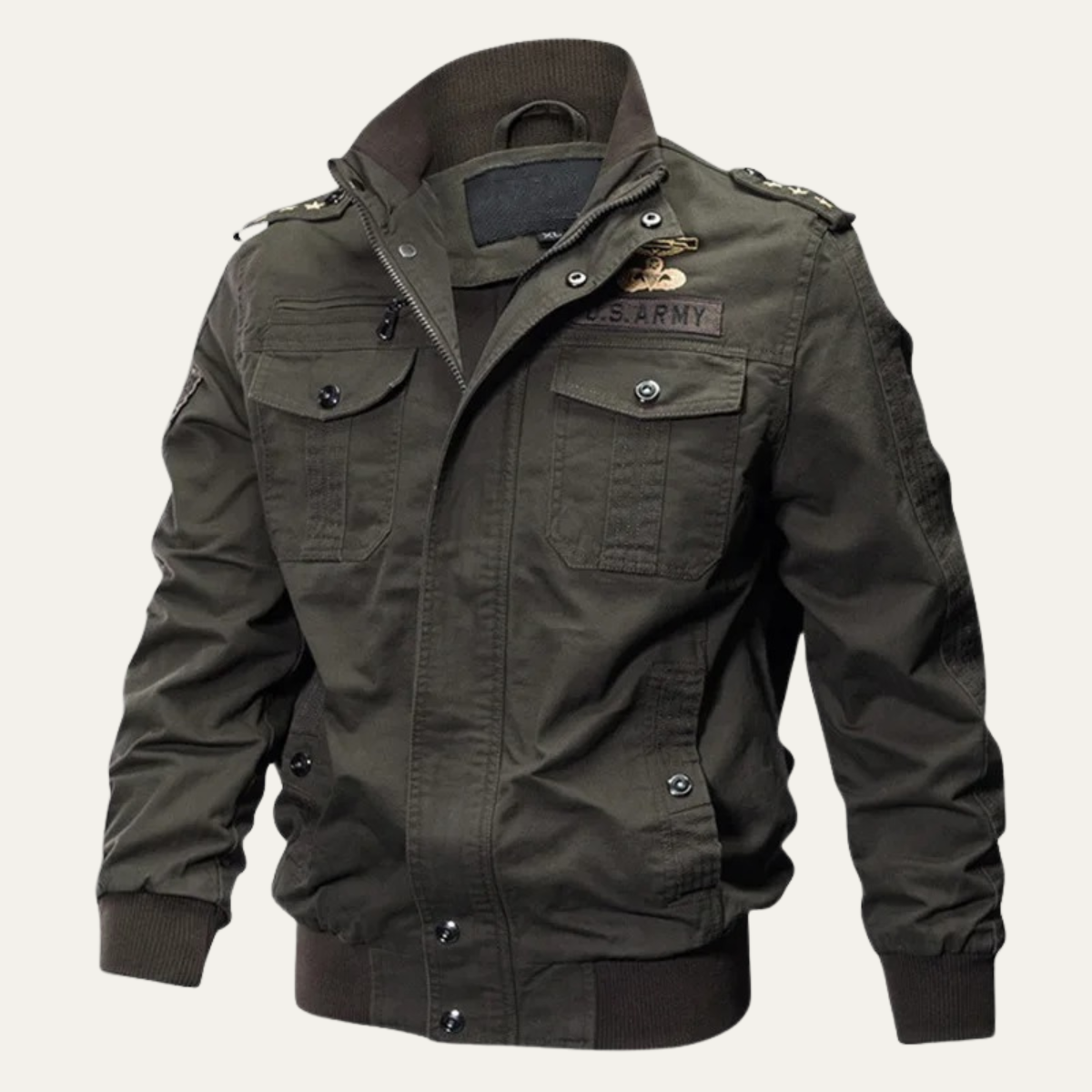 The Sydenham Men's Windproof Multi Pocket Military Style Bomber Jacket