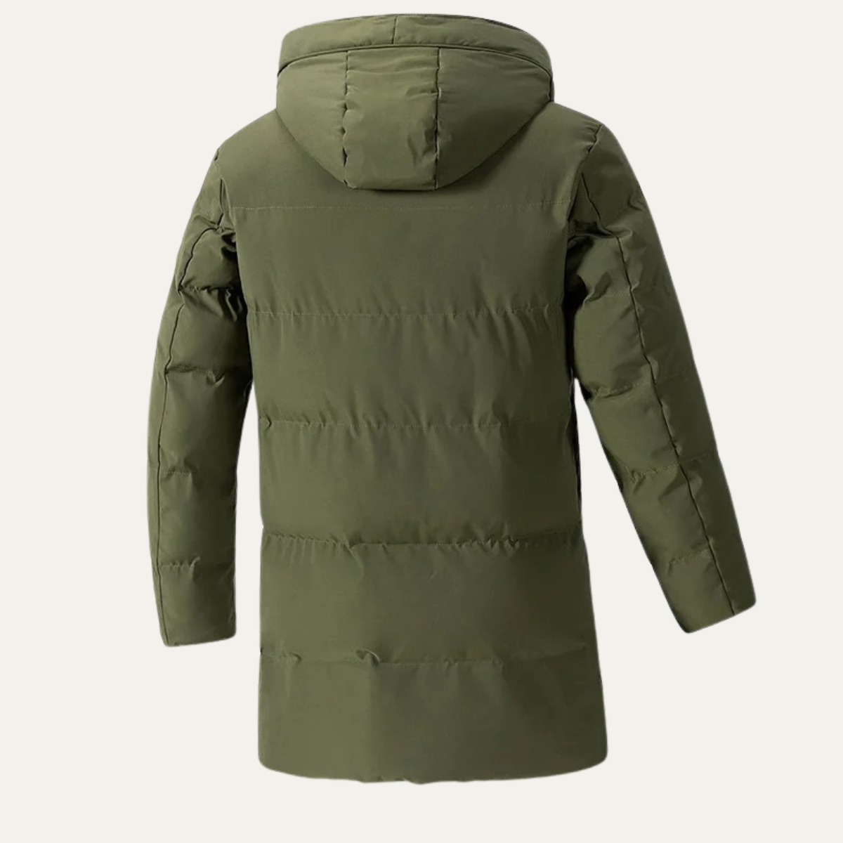 The Fulham Men’s Long Hooded Puffer Winter Jacket