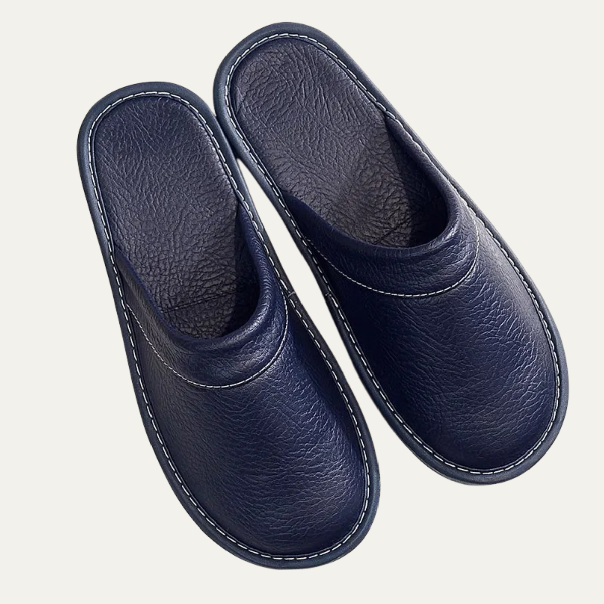 The Shaftesbury Men’s Soft Leather Indoor House Shoes