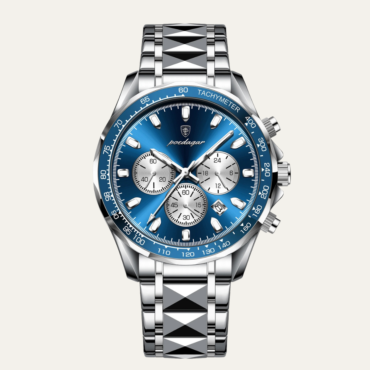 The Dubai Men’s Luxury Stainless Steel Waterproof Watch