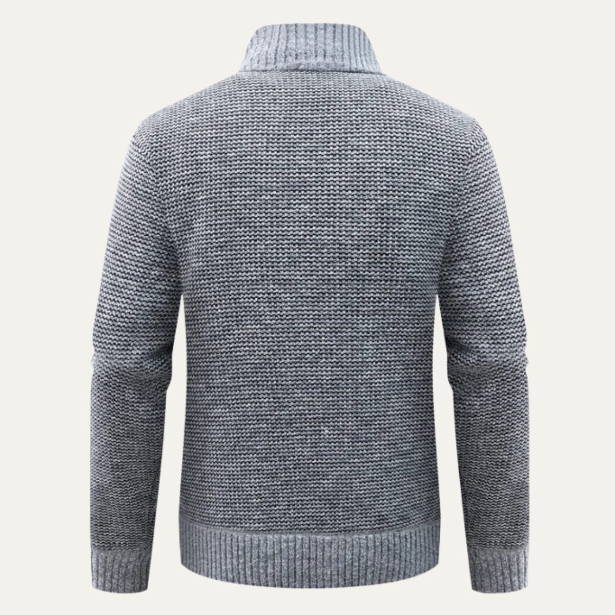 The Baveno Men’s Winter Zip Up Quilted Knit Puffer Jacket