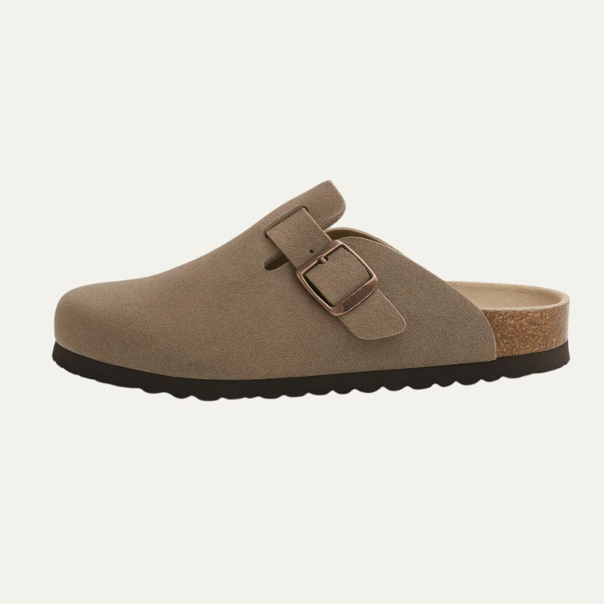 The Amalfi Khaki Suede Clogs for Men — Relaxed Old Money Style