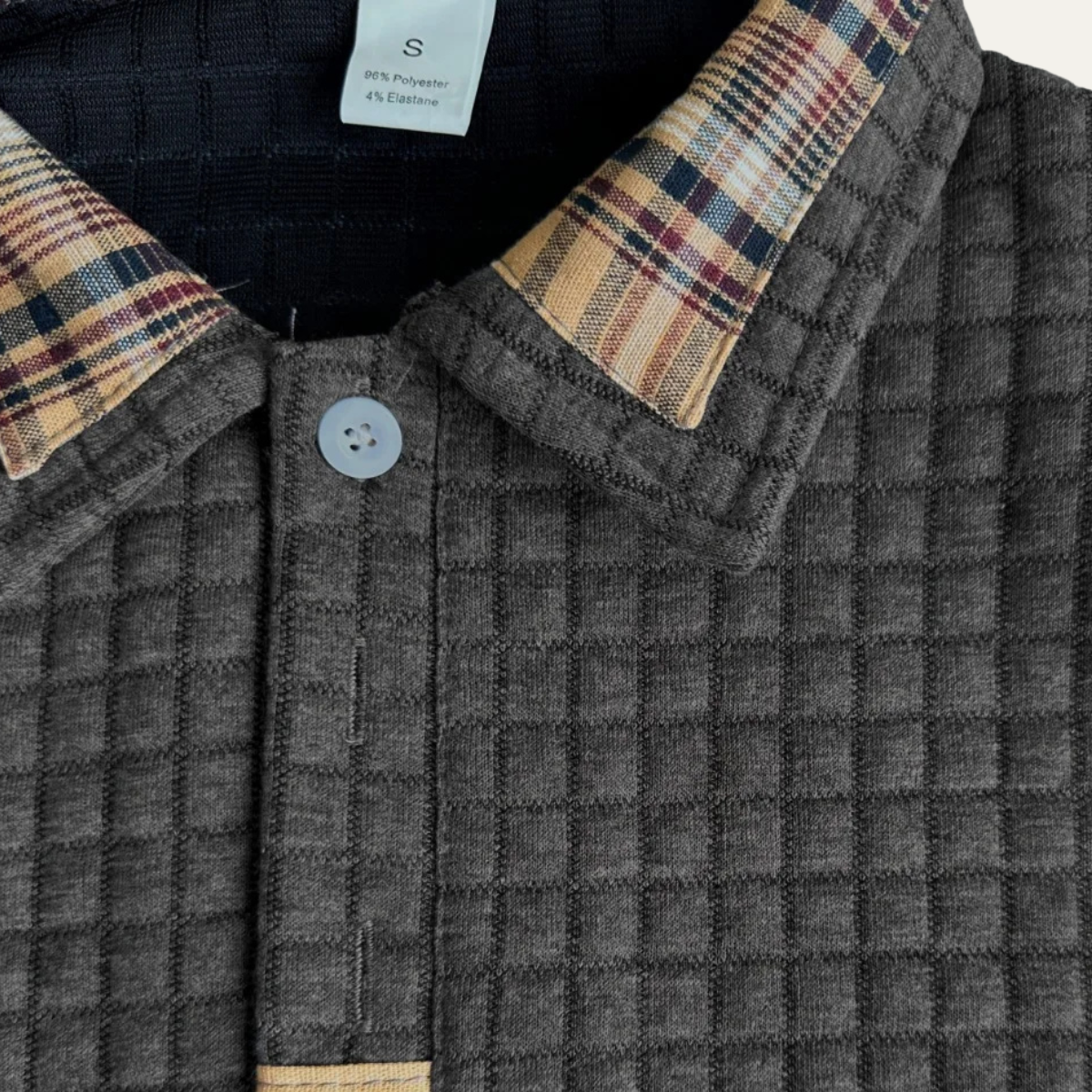 The Monopoli Men’s Casual Waffle Knit Polo Jumper