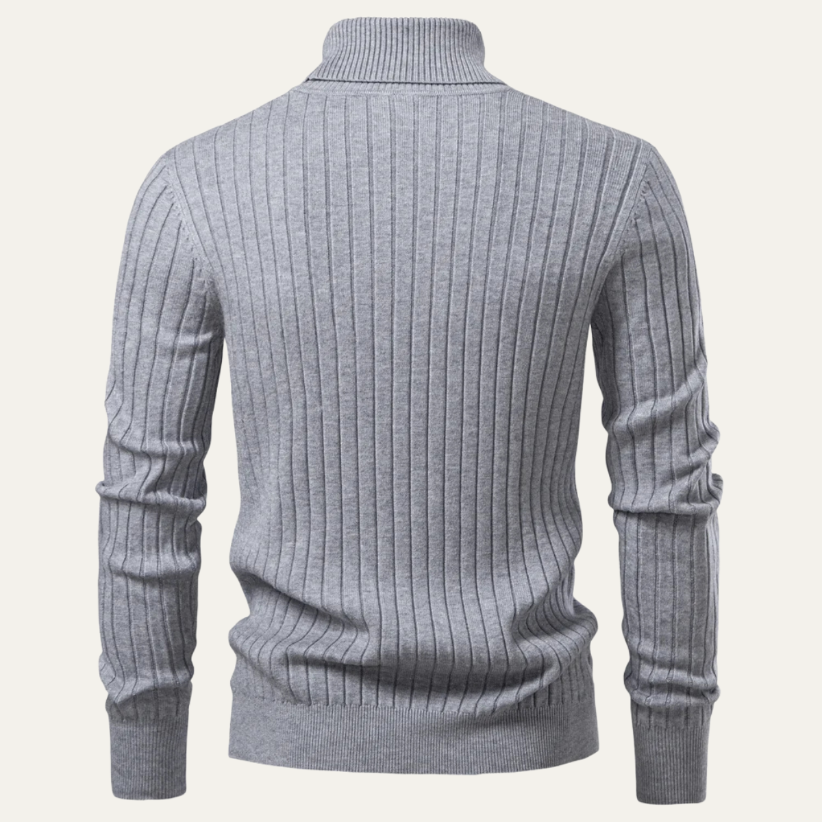 The Broadway Men’s Ribbed Turtleneck Winter Knit Jumper