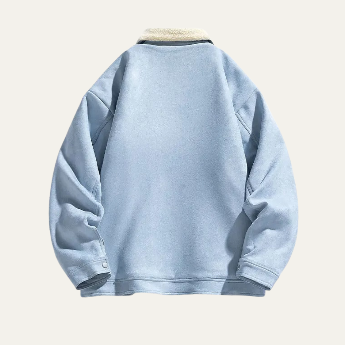 The Sicilia Men’s Fleece Lined Suede Sherpa Jacket with Shearling Collar