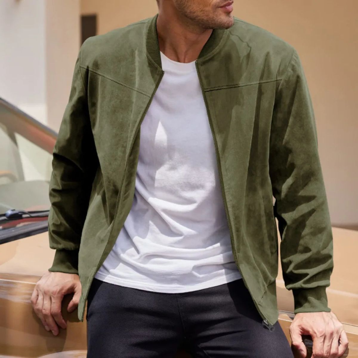 The Salford Modern Suede Jacket for Men