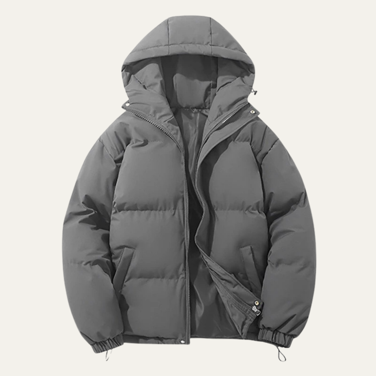 The Cumbernauld Men's Winter Puffer Hooded Quilted Jacket
