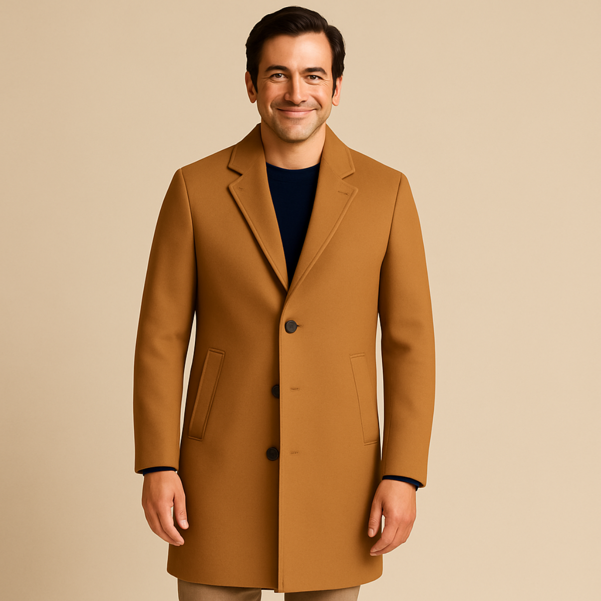 The Langley Mid Length Coat for Men