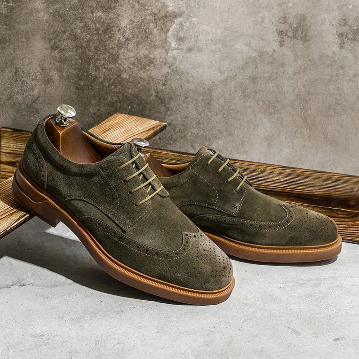 The Desenzano Men’s Suede Dress Shoe – Classic Casual Smart Shoe