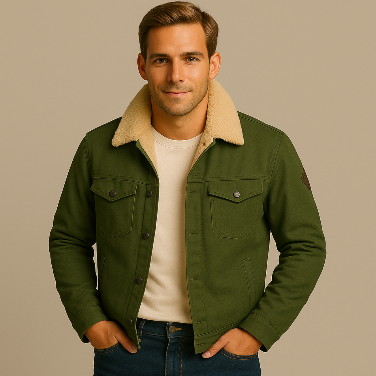 The Vancouver Men's Fleece Lined Outdoor Jacket - Modern & Warm