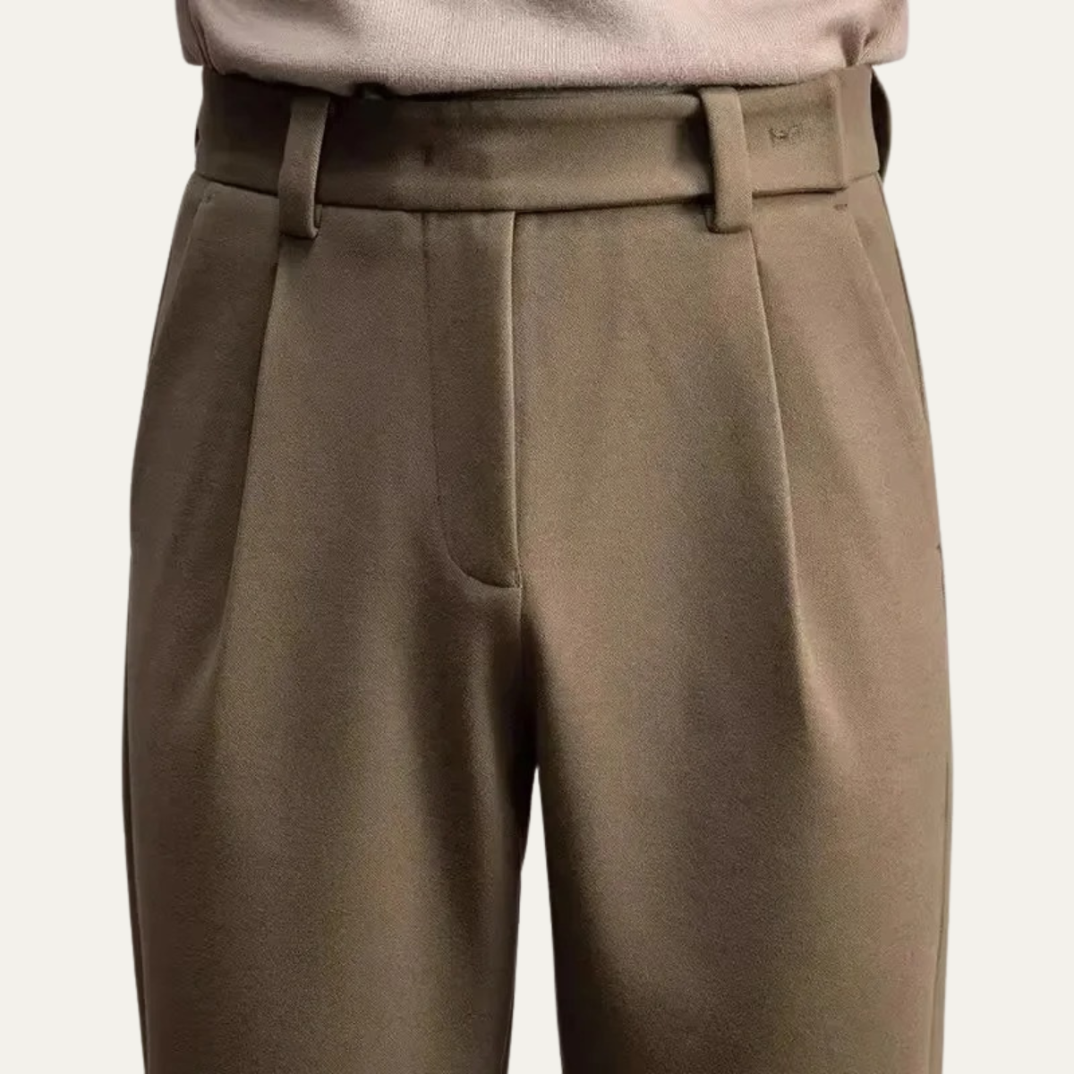 The Foligno Men’s Casual Straight Leg Dress Business Trousers