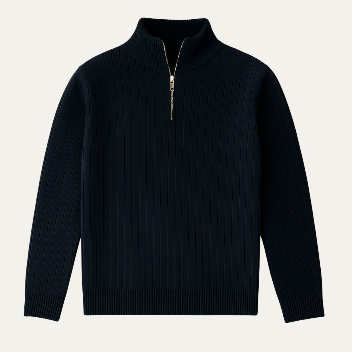The Ashford Ribbed Half Zip Jumper for Men