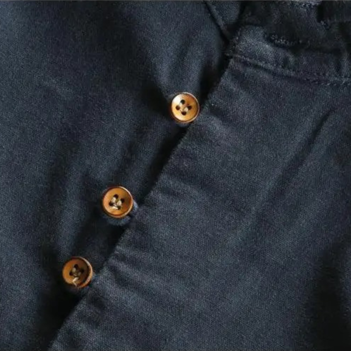 The San Teodoro Men’s Cotton Linen Button Up Collar Shirt