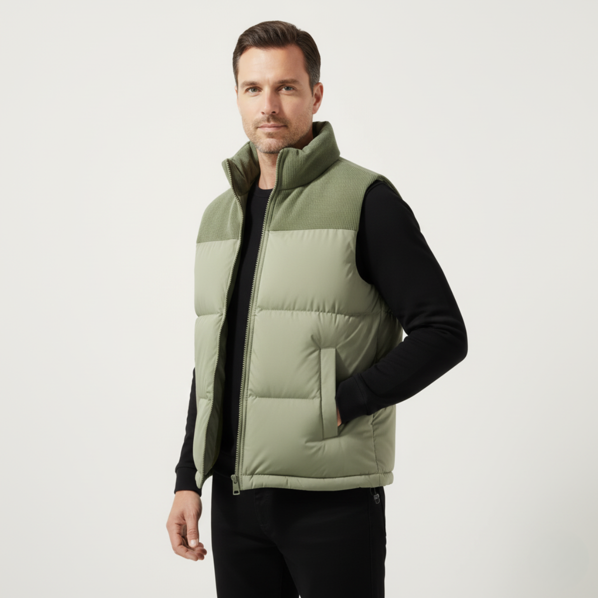 The Port Isaac Men's Stylish Quilted Puffer Gilet
