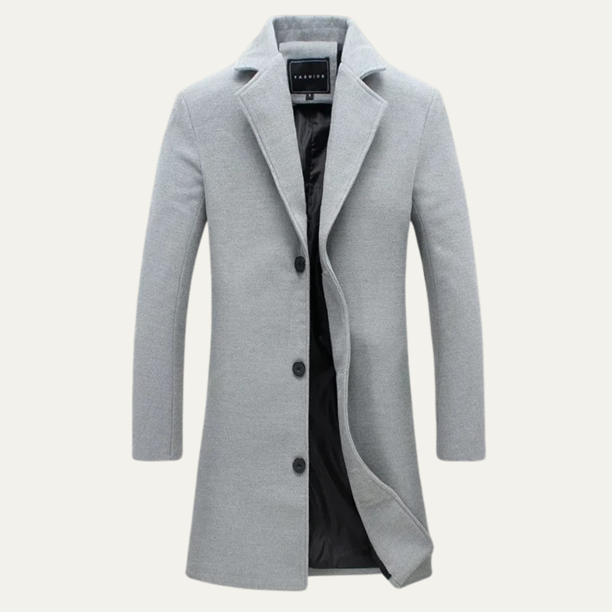 The Wolverhampton Men’s Smart Casual Long Wool Coat