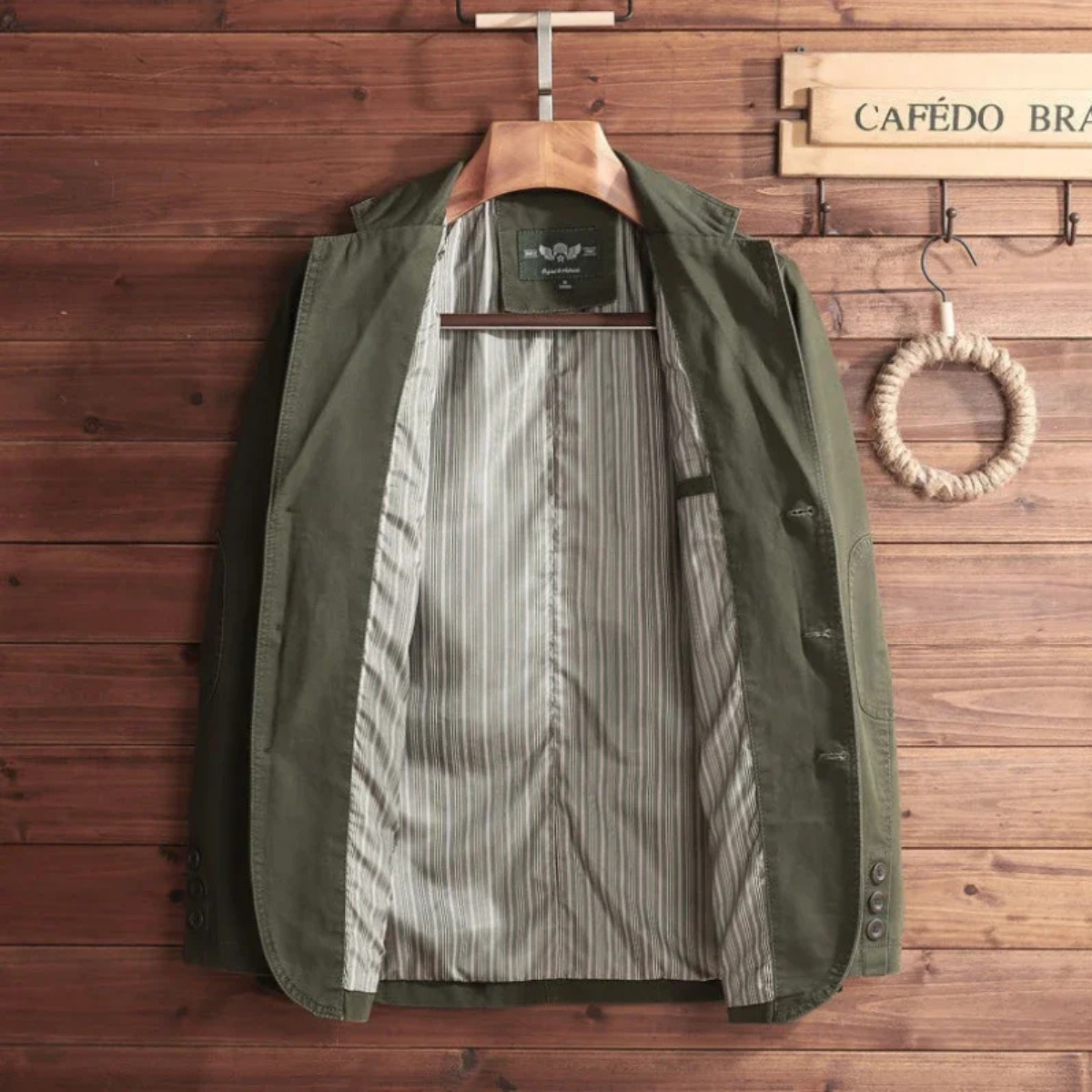 The York Men’s Casual Slim Fit Three Button Lightweight Blazer Jacket