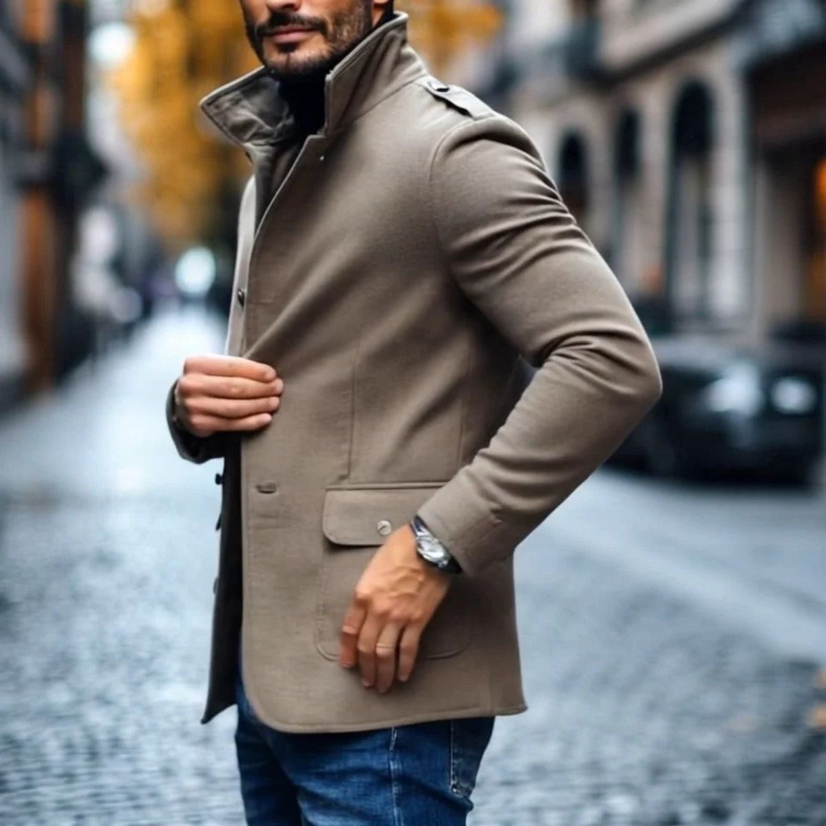 The Rome Wool Coat – Men’s Smart Tailored Overcoat