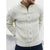 The Dublin Quarter Zip Wool Cable Knit Jumper for Men