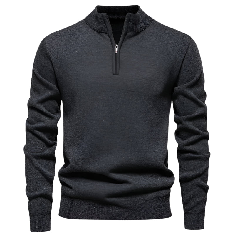 The Warwick Quarter Zip Jumper-The British Gentlemen