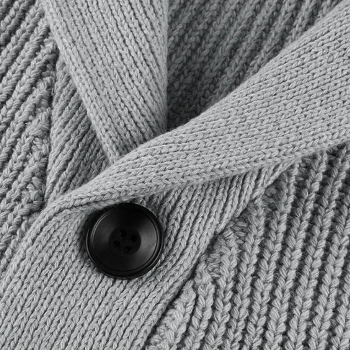 The Farnham Men’s Chunky Knit Shawl Collar Cardigan
