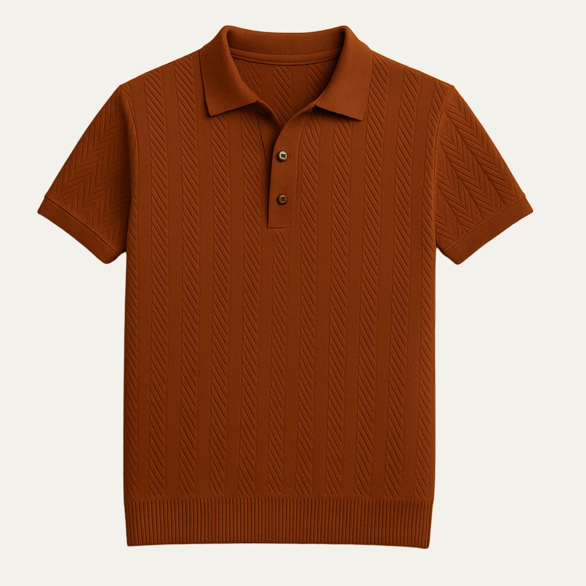 Men’s Casual Cotton Polo Shirt Vintage Style