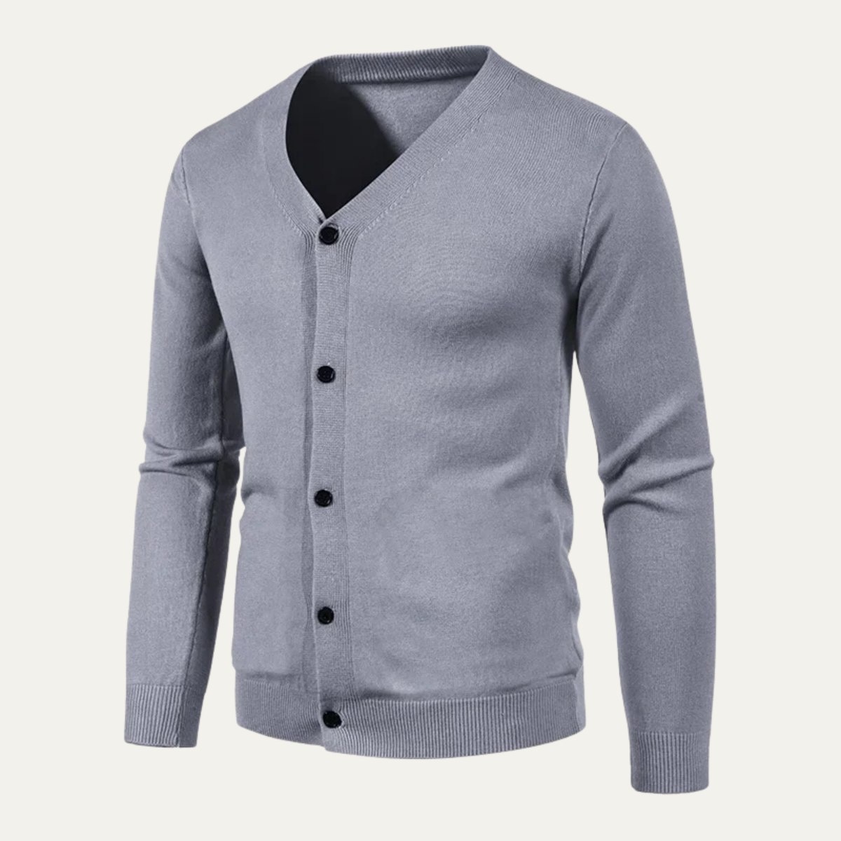 The Malvern Men’s Casual V Neck Lightweight Button Cardigan