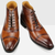 The Modena Men's Pointed Toe Oxford Vintage Ankle Leather Boots