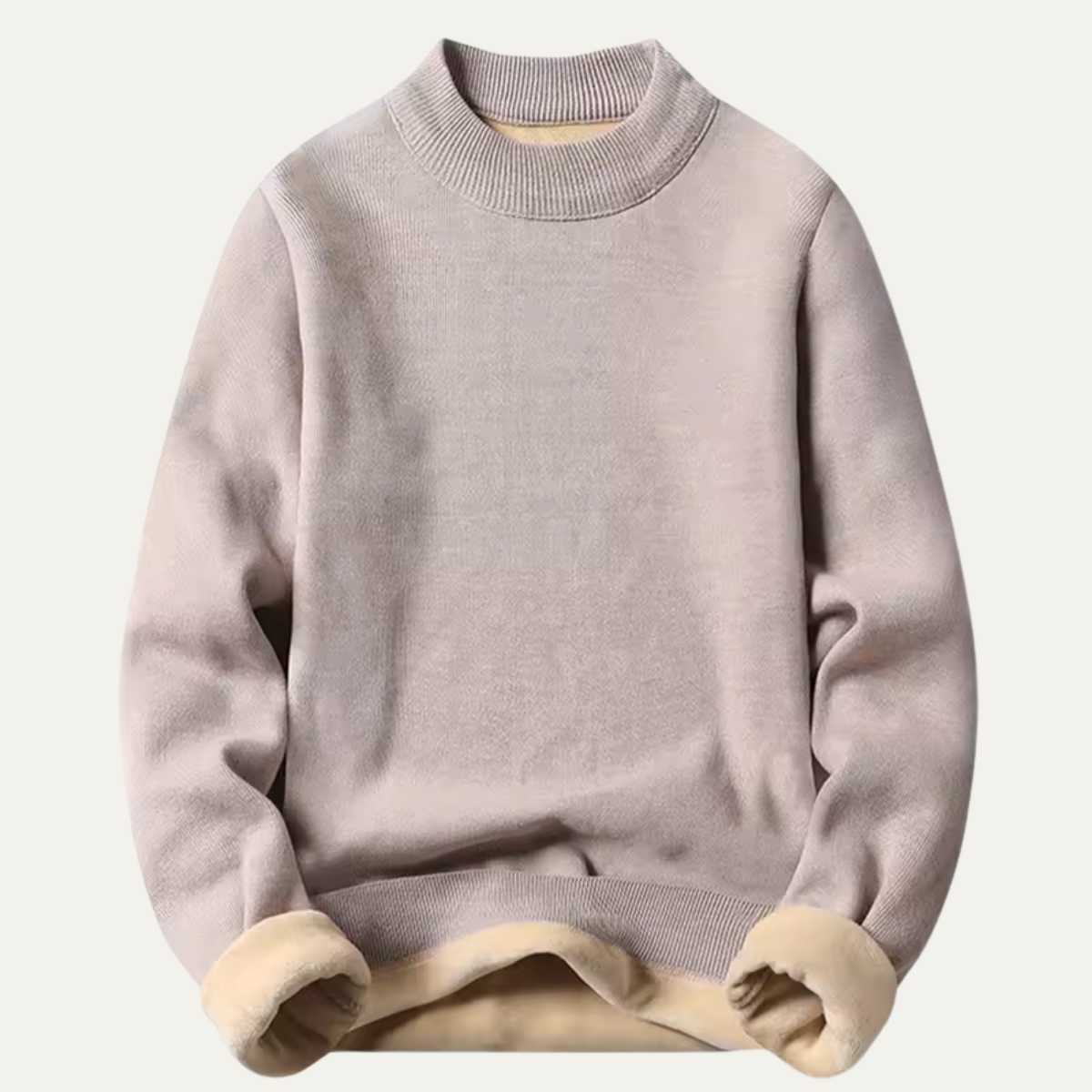 The Portsmouth Men's Casual Fleece Lined Crew Neck Jumper