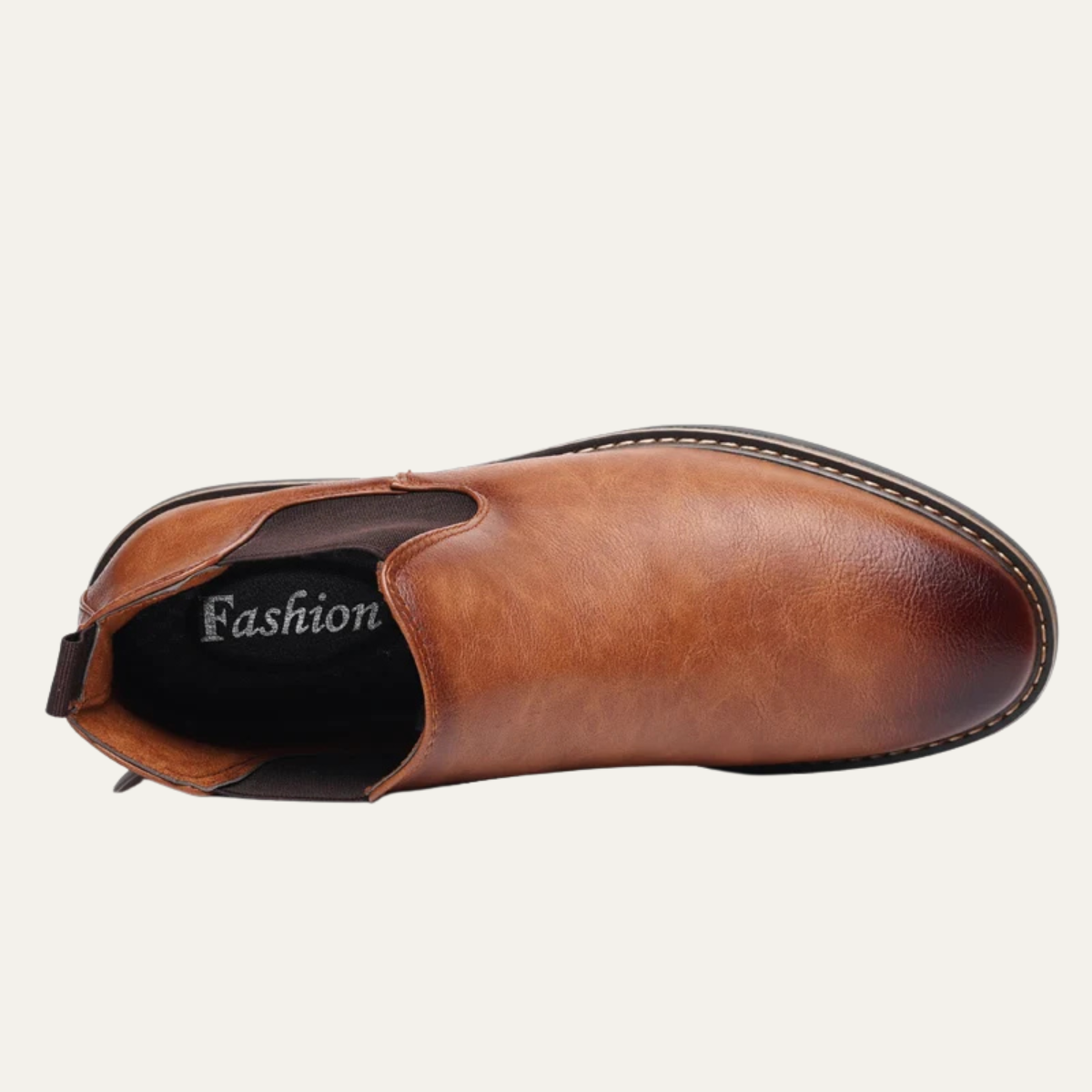 The Bergamo Men’s Slip On Vintage Leather Chelsea Boots