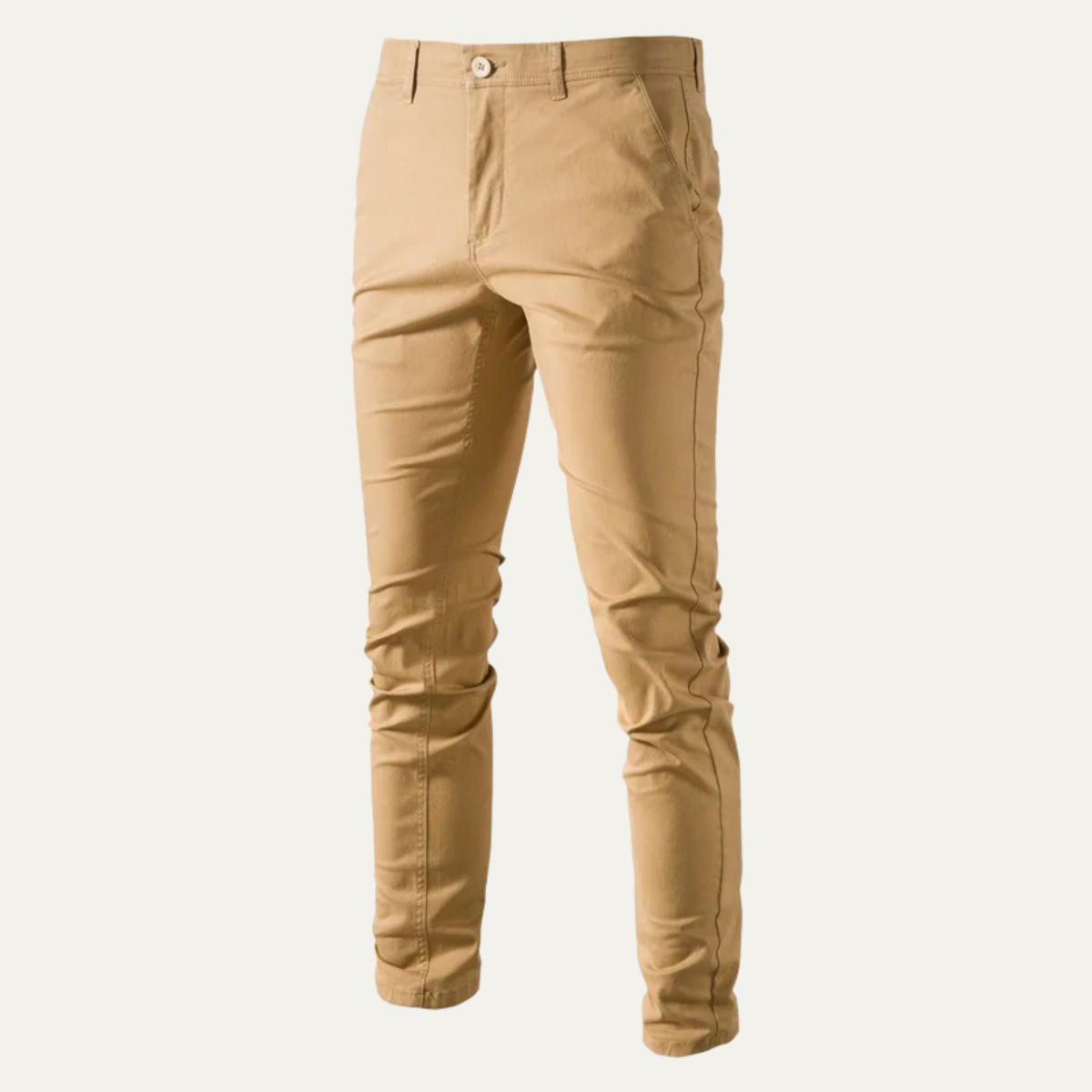 The Shrewsbury Men's Trendy Slim Fit Cotton Business Chino Trousers