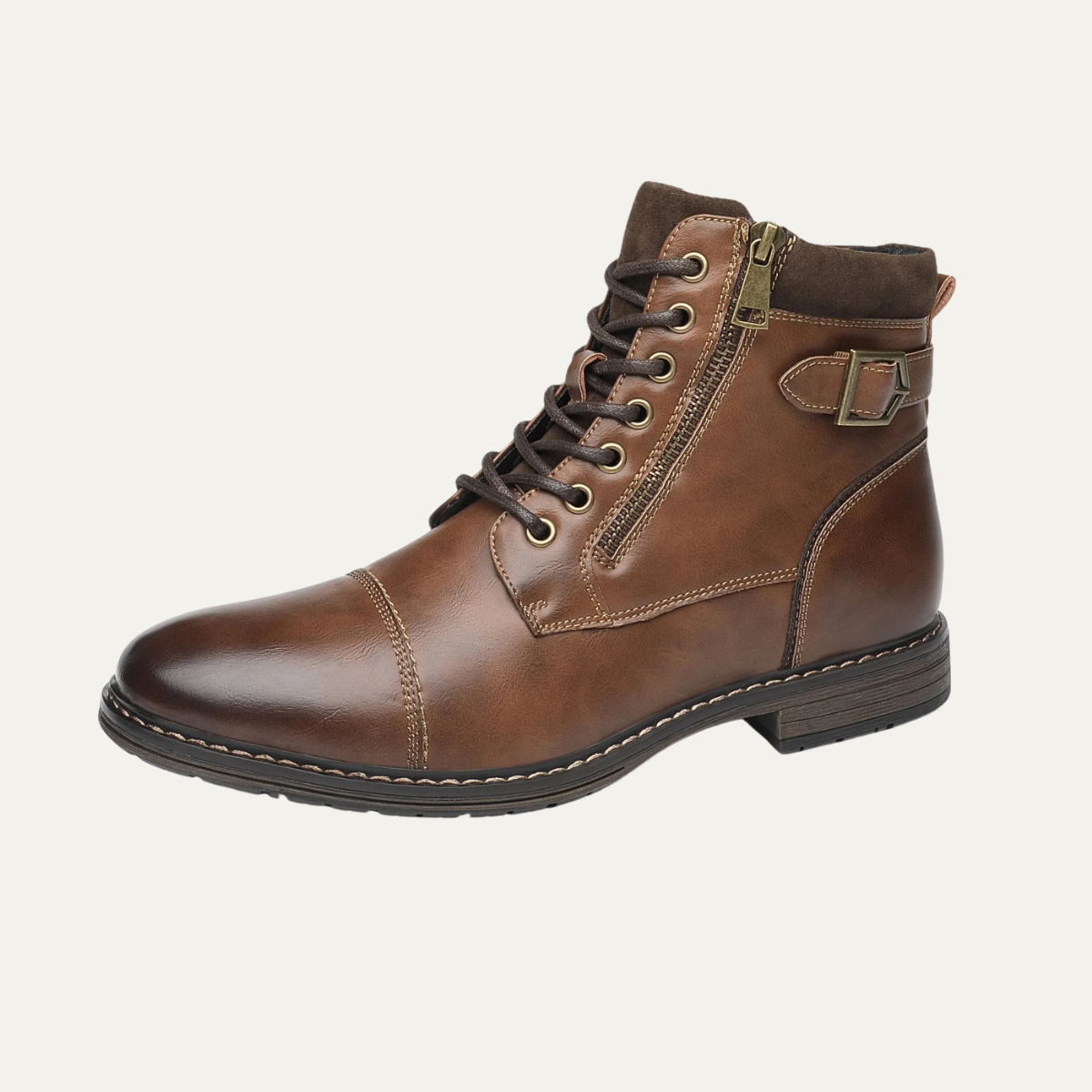 The Brescia Men’s Casual Vintage Leather Ankle Boots