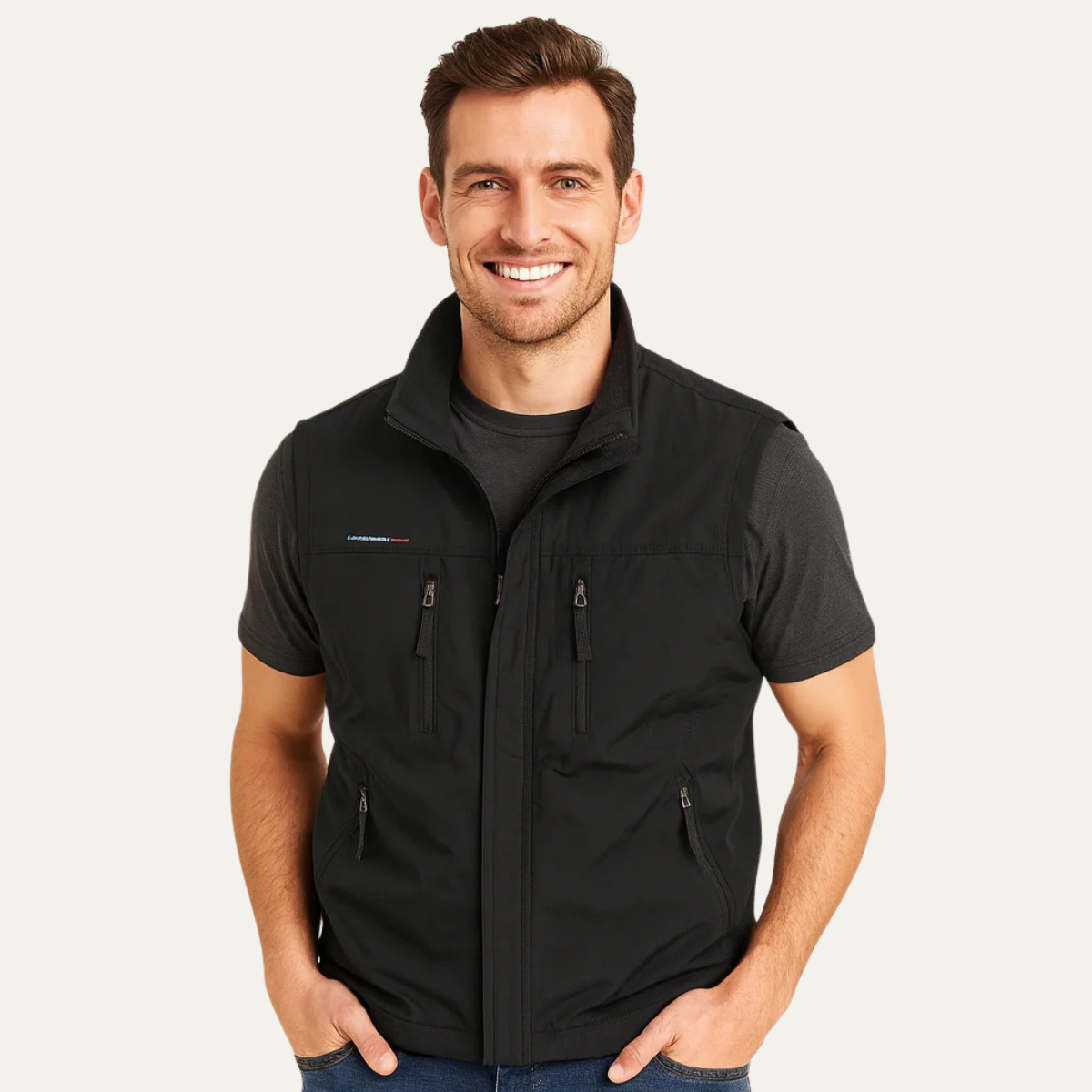 The Glasgow Men's Outdoor Gilet - Modern Sleeveless Jacket with Multiple Pockets