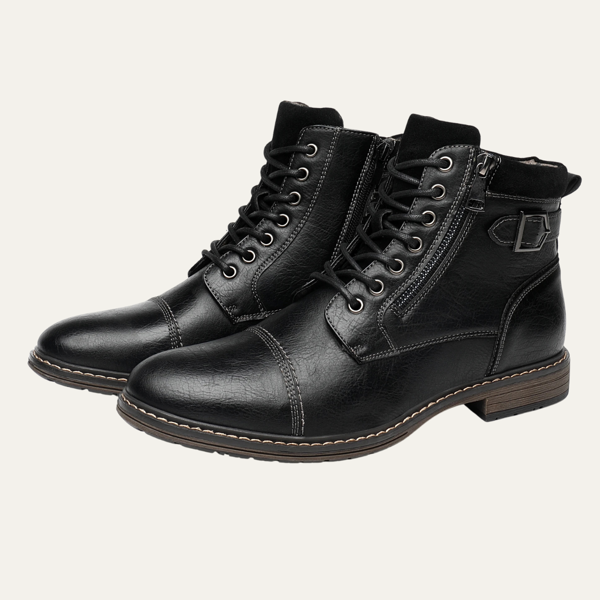 The Brescia Men’s Casual Vintage Leather Ankle Boots