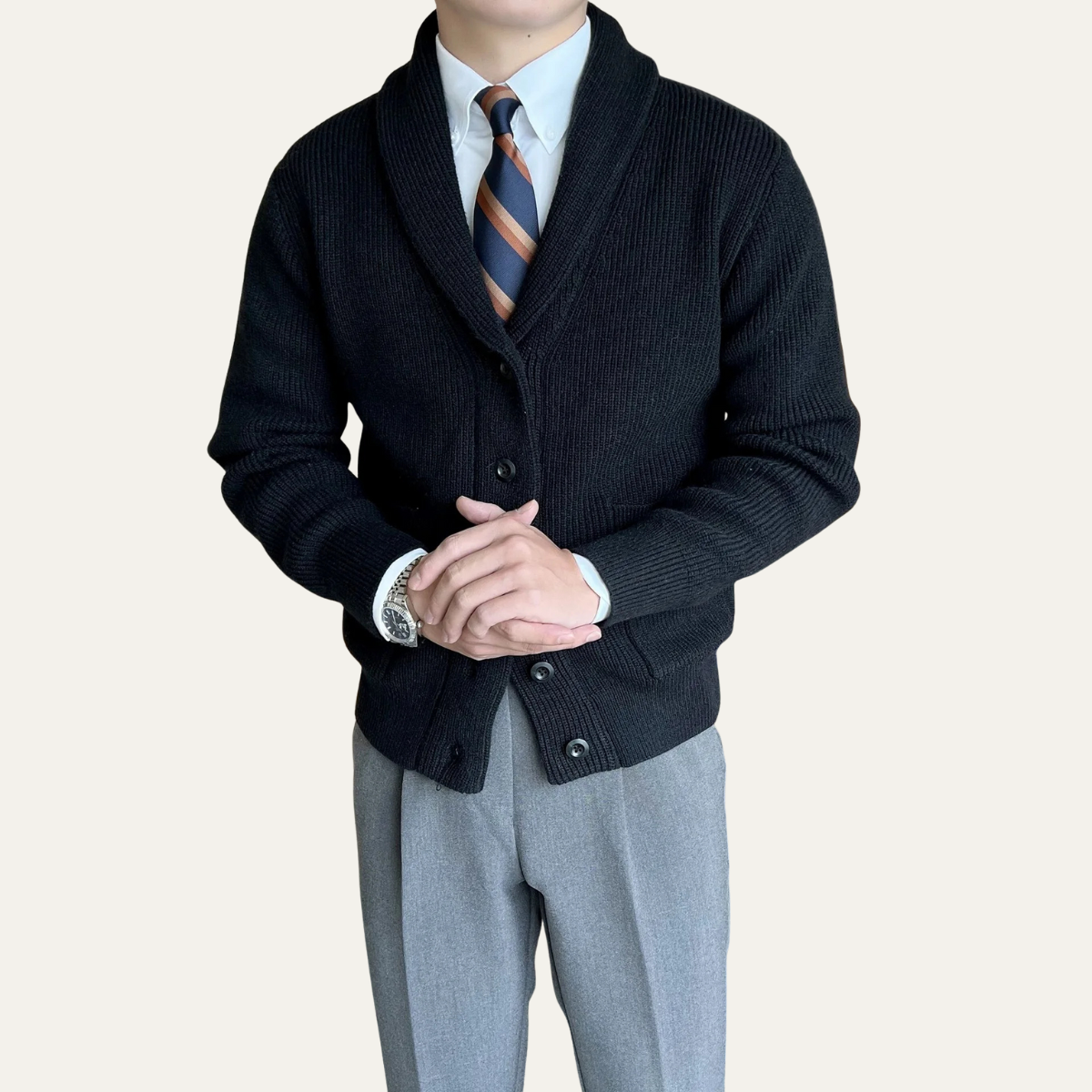The Montrose Men’s Soft Knit Winter Button Up Cardigan