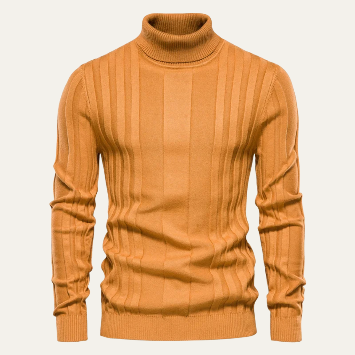 The Norwich Men’s Slim Fit Turtleneck Ribbed Jumper