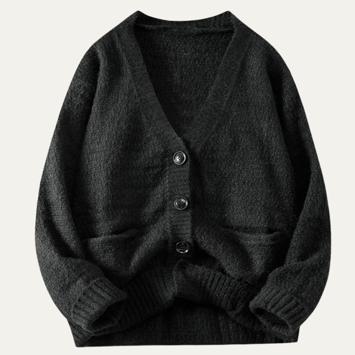 The Elston Men's V Neck Knit Button Up Cardigan