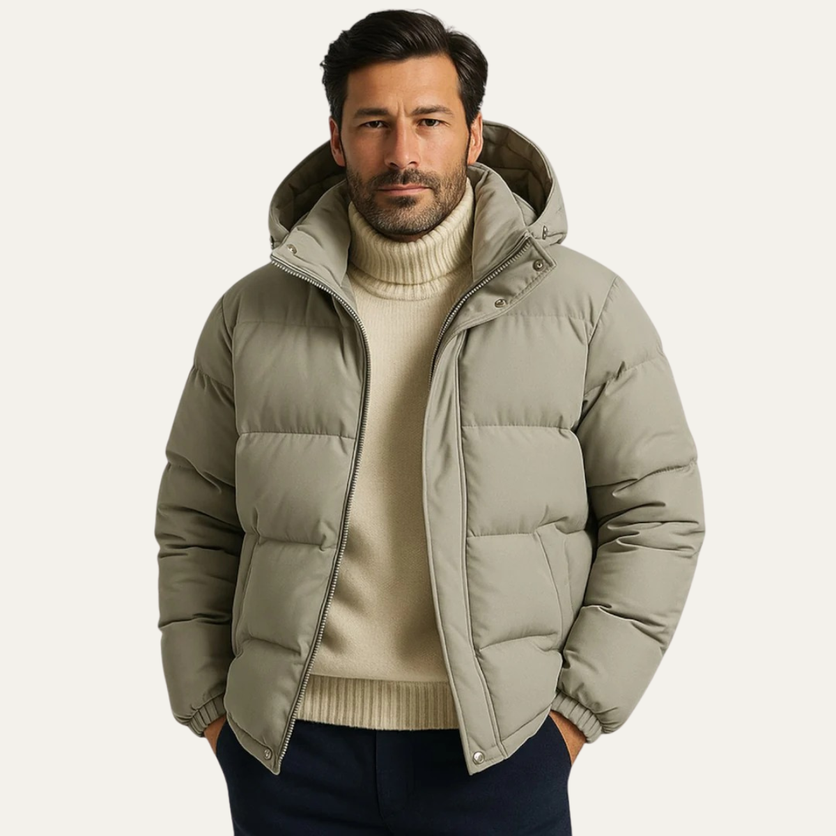 The Berlin Men's Hooded Puffer Jacket - Waterproof Down Parka