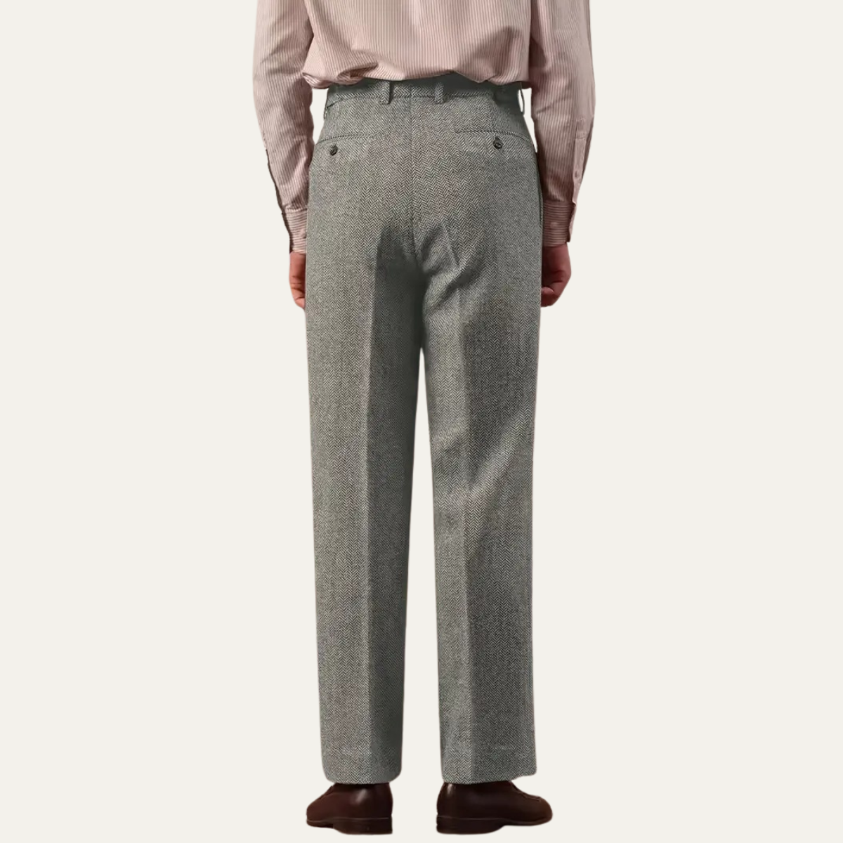 The Fairchild Men's Elegant Tailored High Waist Pleated Trousers