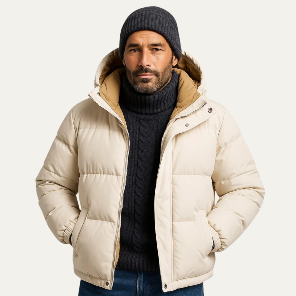 The Berlin Men's Hooded Puffer Jacket - Waterproof Down Parka